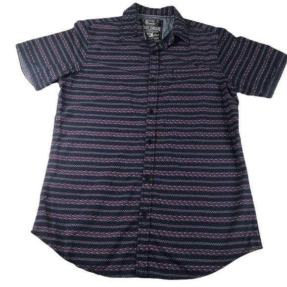 Broken Threads Mens arrow button down shirt Medium - Picture 1 of 7